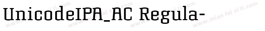 UnicodeIPA_AC Regula字体转换
